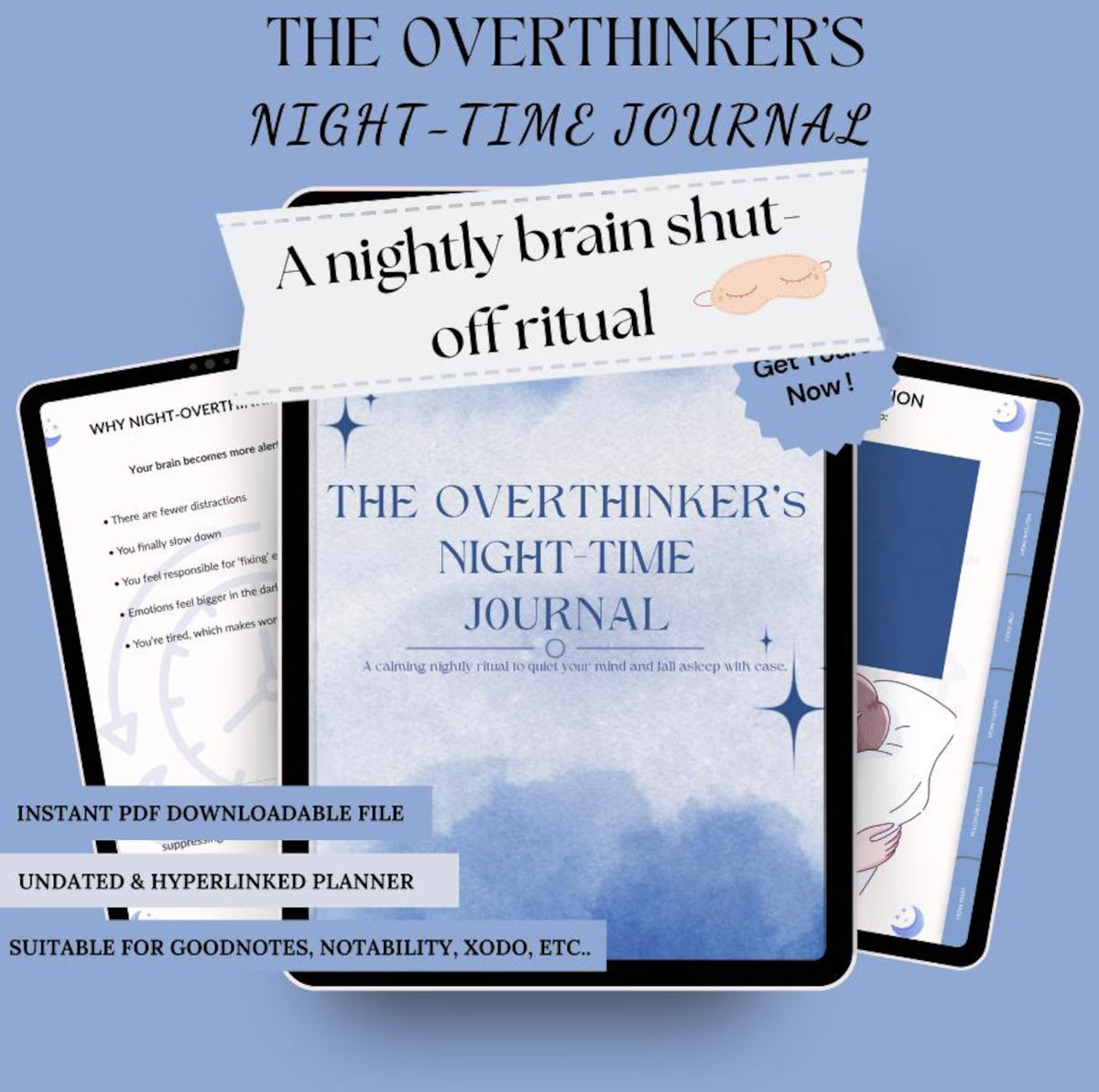 Guided Anxiety & Sleep Reflection Journal PDF
