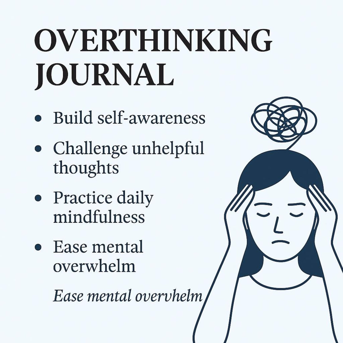 30-Day Digital Workbook for Overthinkers