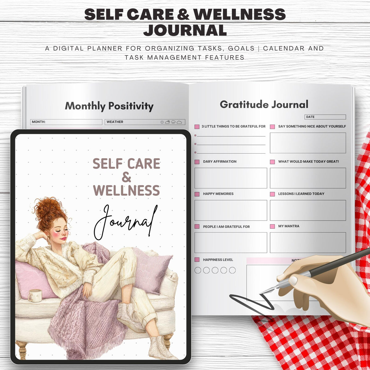 Self Care & Wellness Journal Printable